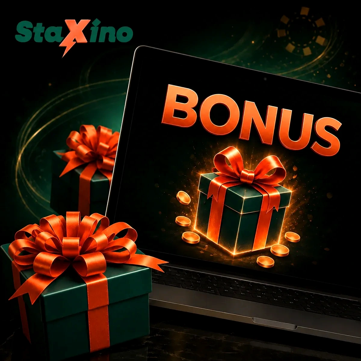 Bonus de bienvenue Staxino Casino avec détail des offres de dépôt